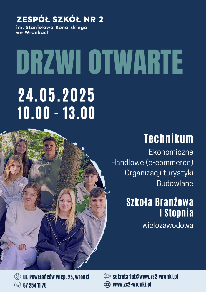 Drzwi Otwarte w Zespole Szkół nr 2 we Wronkach